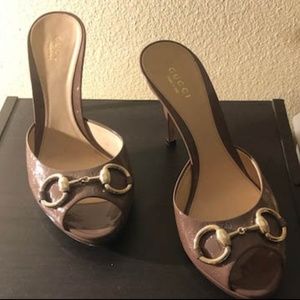 Gucci Horsebit Scarlet Heels